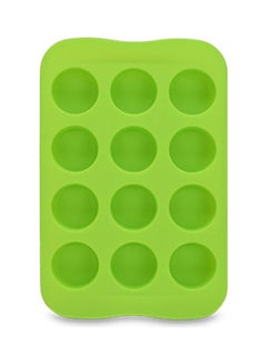 Buy 12-Slot Silicone Ice Mould Green 10.5x16cm in Egypt