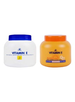 Buy 2-Piece Vitamin E Moisturizing Cream And Vitamin E Sun Protect Q10 Plus Cream Set 200grams in UAE