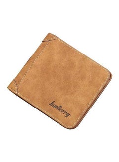 Buy Baellerry Detail Casual Bifold Wallet Yellow in Saudi Arabia