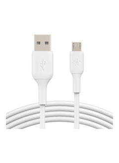 Buy USB-A To Micro-USB Cable White in UAE