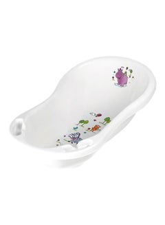 Buy Portable Animal-Themed Curved Design Convenient Bath Tub For Baby - White in Saudi Arabia