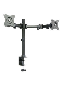 Buy Dual Monitor Arms Fully Adjustable Desk Mount Stand For 13 to 27 inch screens, Smasung Dell Lg Hp And More Grey in UAE