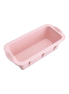Buy Rectangular Silicone Non-Slip Bread Toast Mold Pink 25x12x6.8cm in Saudi Arabia