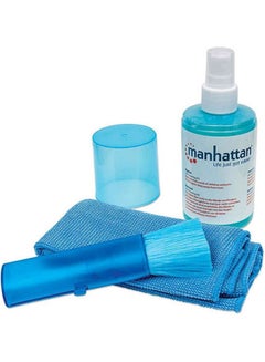Buy 421027 LCD Cleaning Kit, Alcohol-free, Includes Cleaning Solution, Brush and Microfiber Cloth Blue in Egypt