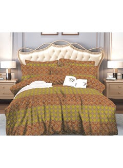 Buy 3 Piece Single Size Comforter Set Fabric Multicolour in UAE