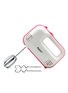 Buy Turbo 3 Speed 250W Hand Mixer With 2 Beaters And 2 Dough Hooks 250.0 W FHM501 White/Pink/Silver in UAE
