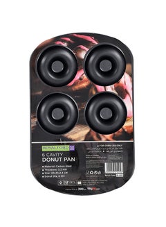 Buy 6-Cavity Donut Pan Black 32cm in Saudi Arabia