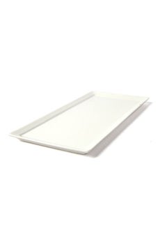 اشتري Elegant Flat Serving Plate أبيض 13.3x27.3سم في السعودية