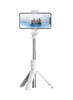 Buy Selfie Stick Foldable Tripod White in UAE
