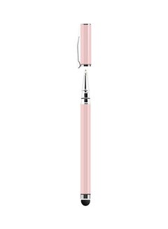 Buy 2 In 1 Ball Point Capacitive Screen Stylus Touch Pen With Cover Pink in Saudi Arabia