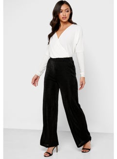 Buy Wide Leg Pants Black in UAE