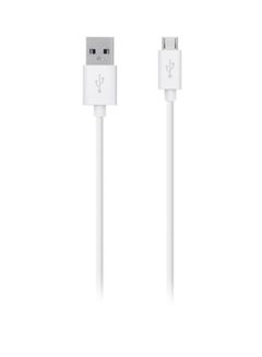 Buy Tangle Free MicroUSB ChargeSync Cable White/Silver in UAE