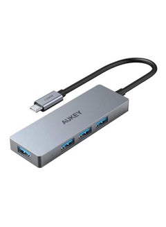 Buy 4 Ports 3.0 USB-C Data Hub,CB-C62 Grey/Black/Blue in Saudi Arabia