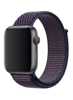 Buy Apple Watch 42mm/44mm/45mm Nylon Sport Loop Band Indigo in UAE