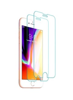 Buy 2-Piece Screen Protector For Apple iPhone 8 Plus Clear in Saudi Arabia