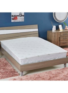 Buy Comfort Bamboo Memory Foam Mattress Topper Combination White 200x150cm in UAE