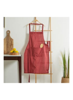 Buy Atlanta Solid Apron Red 90x60cm in Egypt