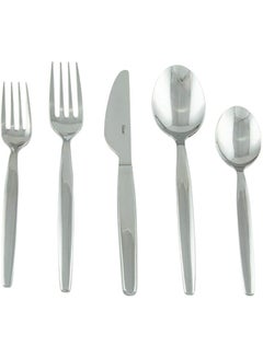 Buy 36-Piece Stainless Steel Lydia Silverware Set Silver 27x33x5cm in UAE