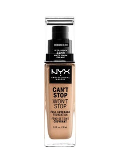 اشتري Can't Stop Won't Stop Full Coverage Foundation Med Olive في السعودية