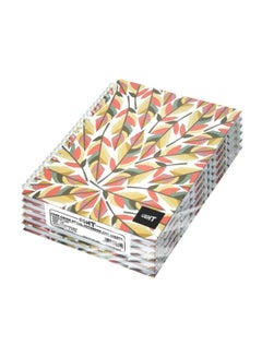 Buy 5-Piece A5 Light Spiral Hard Cover Notebook Set, 100 Pages Multicolour in UAE