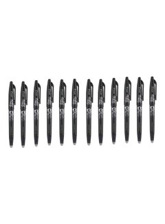 Buy 12-Piece Frixion Erasable Pen Set Black in UAE