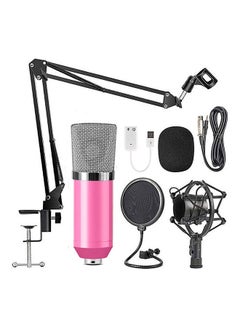 Buy Set Of 8 Professional Sound Recording Microphone Mic KTV Singing Studio Recording Kit Multicolour in UAE