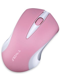 Buy Wireless Optical Office Mouse Pink/Grey in Saudi Arabia