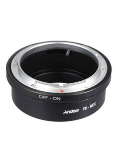 اشتري Lens Mount Adapter Ring For Canon FD /Sony NEX E Mount Digital Camera Body أسود/فضي في الامارات