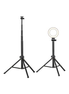 Buy Tripod Stand With Extendable Selfie Stick Black in Saudi Arabia