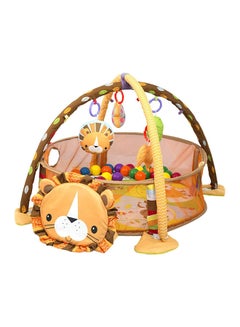 Buy Portable Foldable Unique Design Activity Gym And Ball Pit Play Mat For Toddler 61x50x10cm in Saudi Arabia
