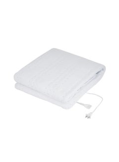 Buy Electric Heated Blanket Cotton White 80x150cm in UAE