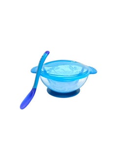 اشتري 1-Piece Feeding Bowl with Spoon and Suction Ring Multicolour في مصر