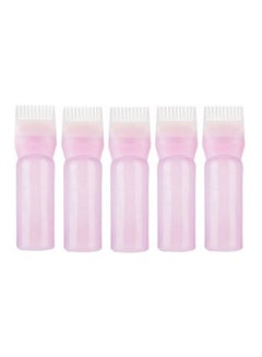 Buy 5-Peice Hair Dye Bottle Set Pink 5x120ml in UAE