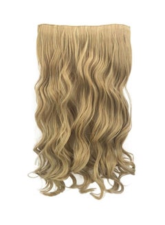 Buy 1-Piece  5 Clip Curly Wave Roll Hair Wig Blonde 18x15x3cm in UAE