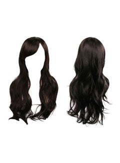 Buy Heat Resistant Blonde Long Curly Hair Wig Black in Saudi Arabia