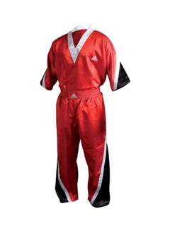 Buy Team Uniform Martial Arts Suit Set Red/Black/White 100cm in UAE