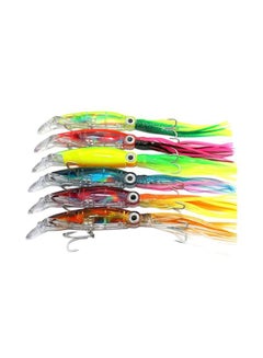 Buy 6-Piece Artificial Fishing Lure Octopus Bait With Beard in UAE