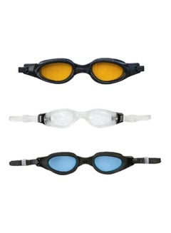 اشتري 3-Piece Swimming Goggle Set 19.5 x 14.7 x 3.8 سنتيمتر في الامارات