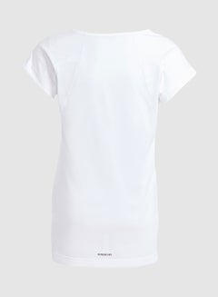Shop adidas Kids AEROREADY Dance T-Shirt White/Silver Met. online in Dubai,  Abu Dhabi and all UAE