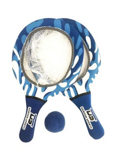 Buy 2-Piece Catch Paddle Set With Ball 30x15cm in UAE