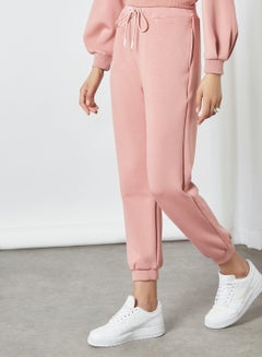 Buy French Terry Sweatpants Pink in Saudi Arabia