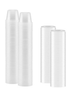 Buy 150-Piece Plastic Portion Cups Clear in UAE