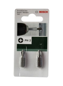 Buy 2-Piece Ph2 Screwdriver Bit Set Silver in UAE