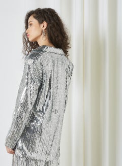 oversized sequin blazer