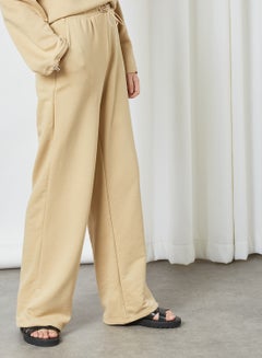 Buy Straight Leg Sweatpants Beige in UAE