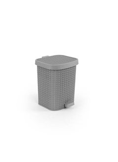 Buy Small Palm Trash bin Grey Scm in Egypt