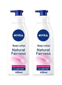 Buy Pack Of 2 Body Lotion Natural Fairness 2x400ml in UAE