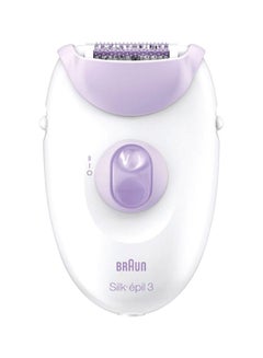 Buy Epilator With Massage Cap White/Purple in Saudi Arabia