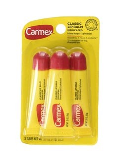 Buy 3-Piece Classic Mediacted Lip Balm 3x10grams in UAE