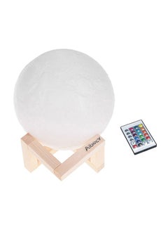 Buy 3D Print Moon Lamp LED Night Light With Stand And Remote/Touch Control in UAE